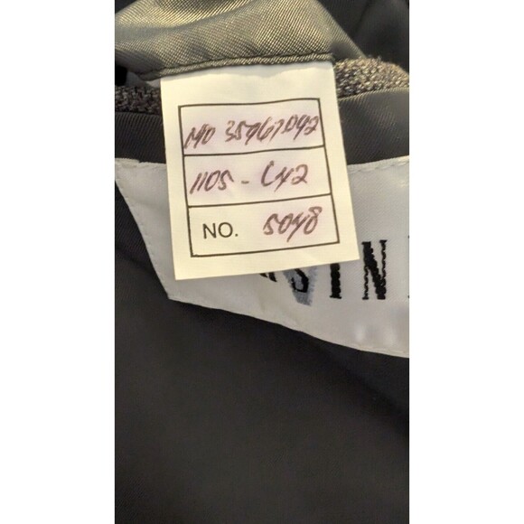 Versini Men's Gray 2 Button Blazer Sport Coat Jacket Size 42L Silk/Wool - Picture 9 of 13